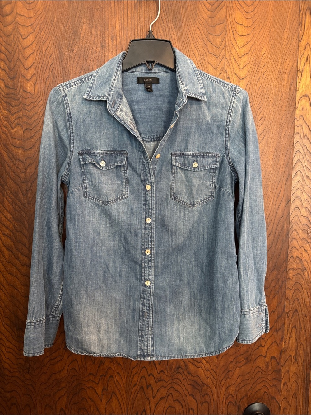 J. Crew Light Blue Washed Denim Shirt